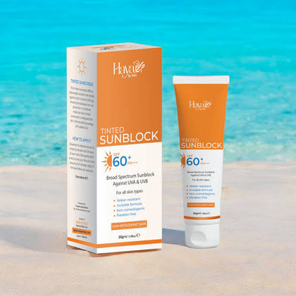 Haya Skincare Combo – Tinted Sunblock + Gluta White Night Cream
