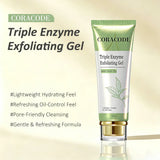 Coracode Triple Enzyme Exfoliating Gel with Green Tea – Buy 1 Get 1 Free | Gentle Exfoliation & Brightening