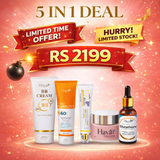 Haya 5 in 1 Deal ✨5 in 1 Beauty Deal – BB Cream, Sunblock, Serum & More | Complete Skincare Bundle