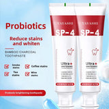Yayashi SP4 Oral Care Probiotic Whitening Toothpaste 120g – Shine Brighter, Remove Years of Coffee, Tea & Smoking Stains (Buy 1 Get 1 free deal)