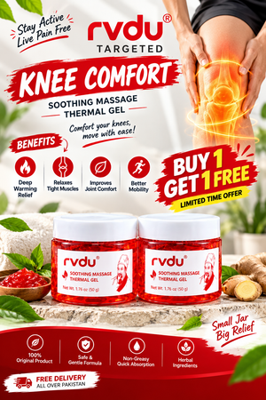 RVDU Warming Soothing Massage Gel for Muscles & Joints 50g, (Buy 1 Get 1 Free)