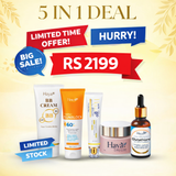 Haya 5 in 1 Deal ✨5 in 1 Beauty Deal – BB Cream, Sunblock, Serum & More | Complete Skincare Bundle