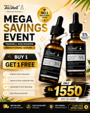 Teashell Niacinamide Brightening Serum |BUY ONE GET ONE FREE/ Fades Dark Spots, Evens Skin Tone & Boosts Glow (Buy 1 Get 1 Free)