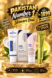 Complete Glow Skin Care Combo – Vitamin C Booster + Silk Touch Milk Cream + Gluta White Night Cream