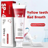Yayashi SP4 Oral Care Probiotic Whitening Toothpaste 120g – Shine Brighter, Remove Years of Coffee, Tea & Smoking Stains (Buy 1 Get 1 free deal)