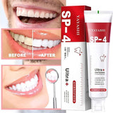 Yayashi SP4 Oral Care Probiotic Whitening Toothpaste 120g – Shine Brighter, Remove Years of Coffee, Tea & Smoking Stains (Buy 1 Get 1 free deal)